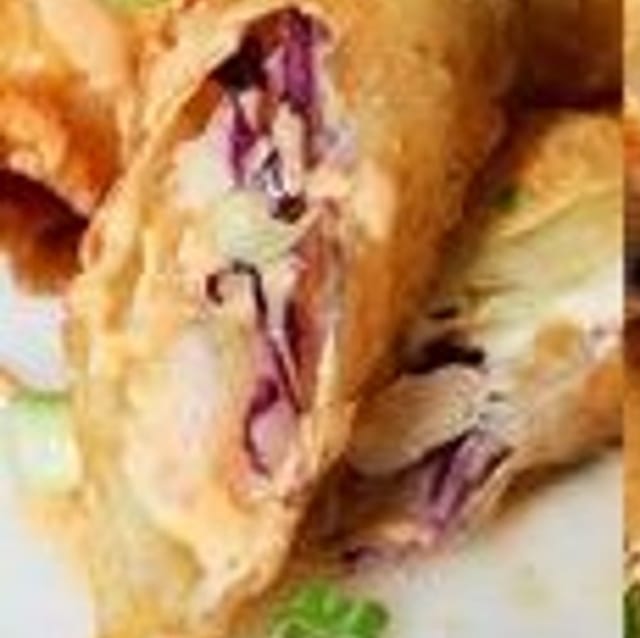 Seafood Egg Rolls.
